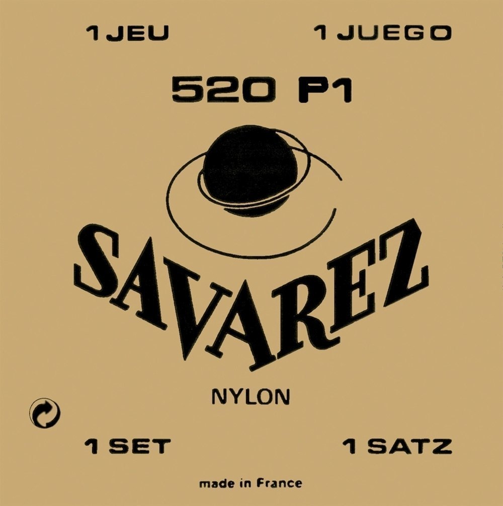 Cuerda E1 Savarez 511R recubierta de plástico para guitarra clásica, 520P1