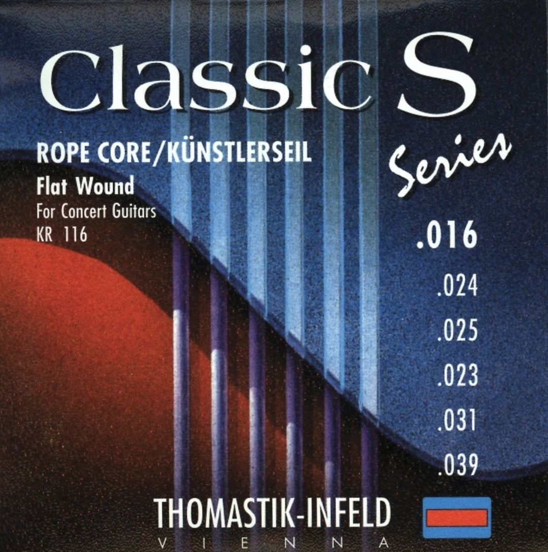 Thomastik-Infeld cuerdas para guitarras clásicas Classic S núcleo de cuerda - Juego (KR116)