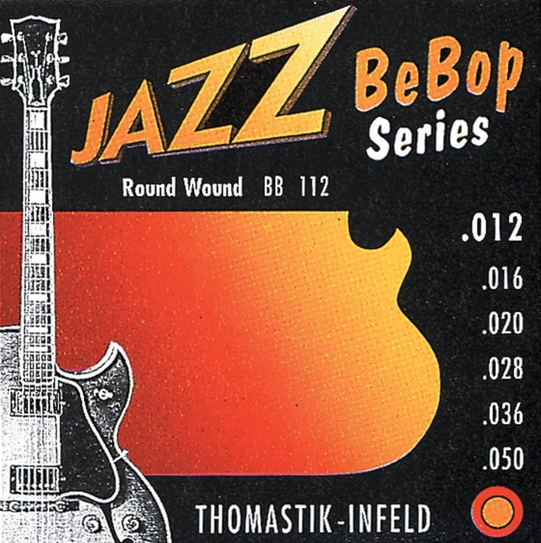 Thomastik-Infeld Cuerdas para guitarra eléctrica serie Jazz BeBob de níquel con entorchado redondo - Set 012rw (BB112)