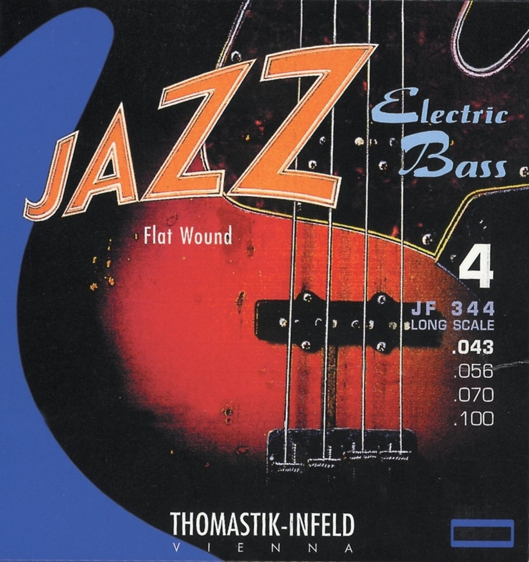 Cuerdas de bajo eléctrico Thomastik-Infeld Jazz Bass Flat wound - Conjunto de 4 cuerdas corto (JF324)
