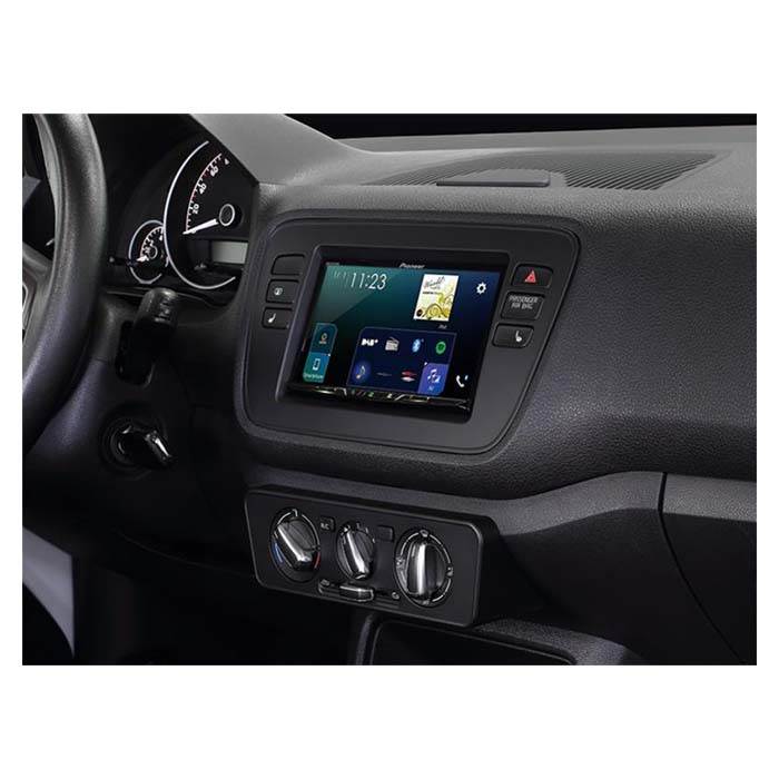 2-DIN Frame for Mii, Citigo and Up (Black)