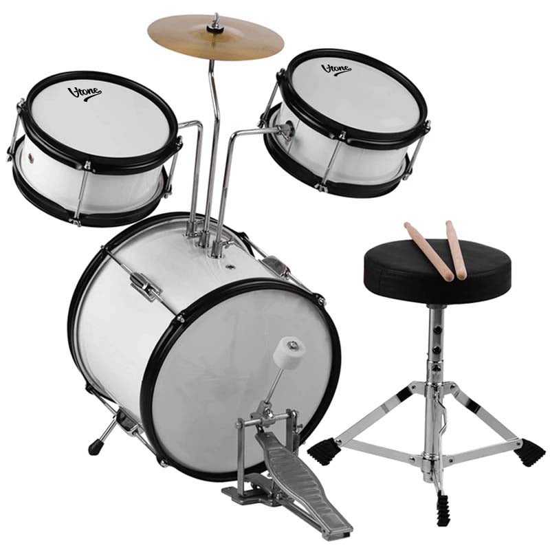 V-TONE VD Junior WH Batería infantil – Batería acústica blanca para niños