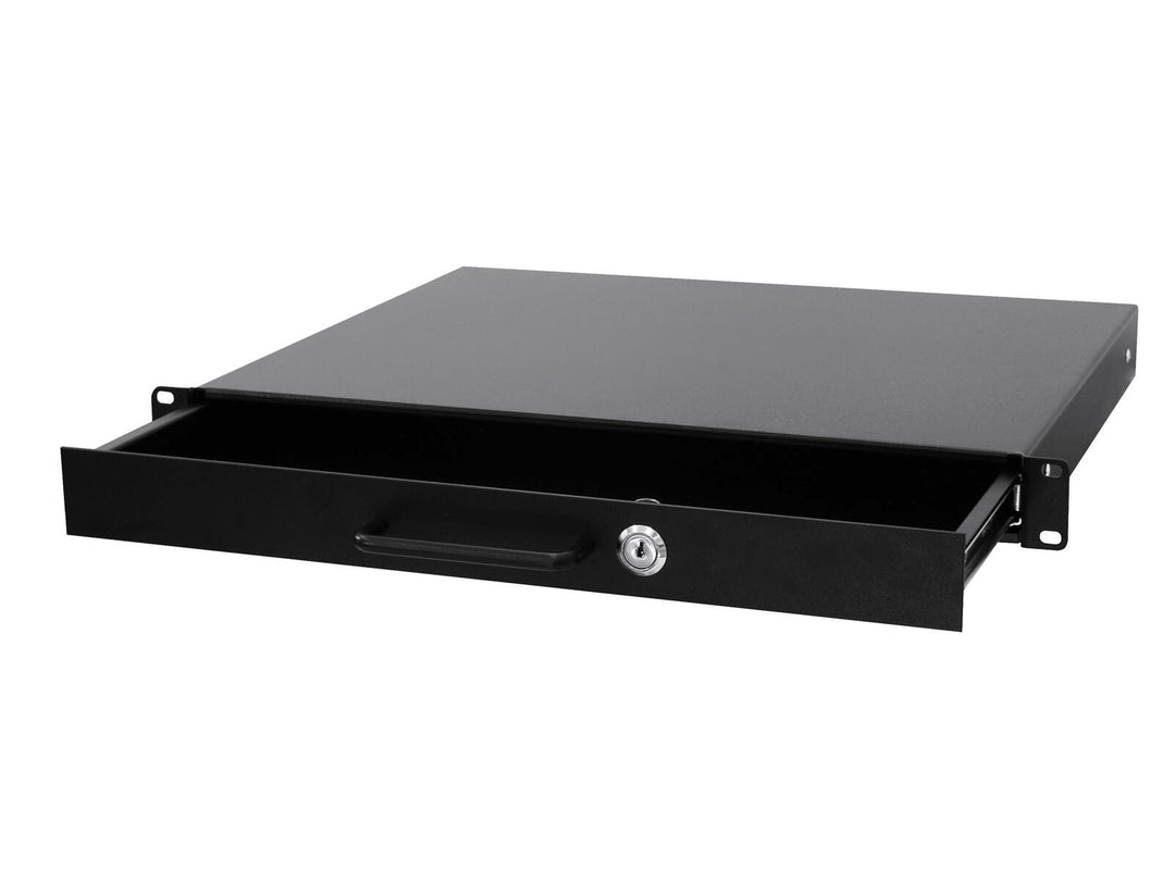 OMNITRONIC Cajón de rack con cerradura 1U