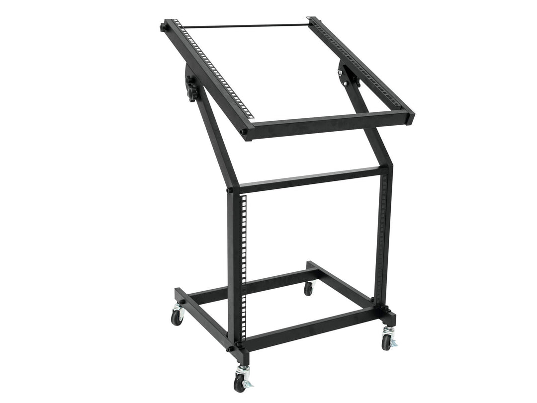 Soporte de rack OMNITRONIC 12U/10U ajustable con ruedas