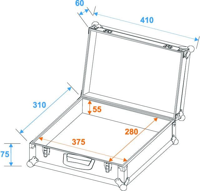 Micrófono Flightcase Road 7 (Negro)