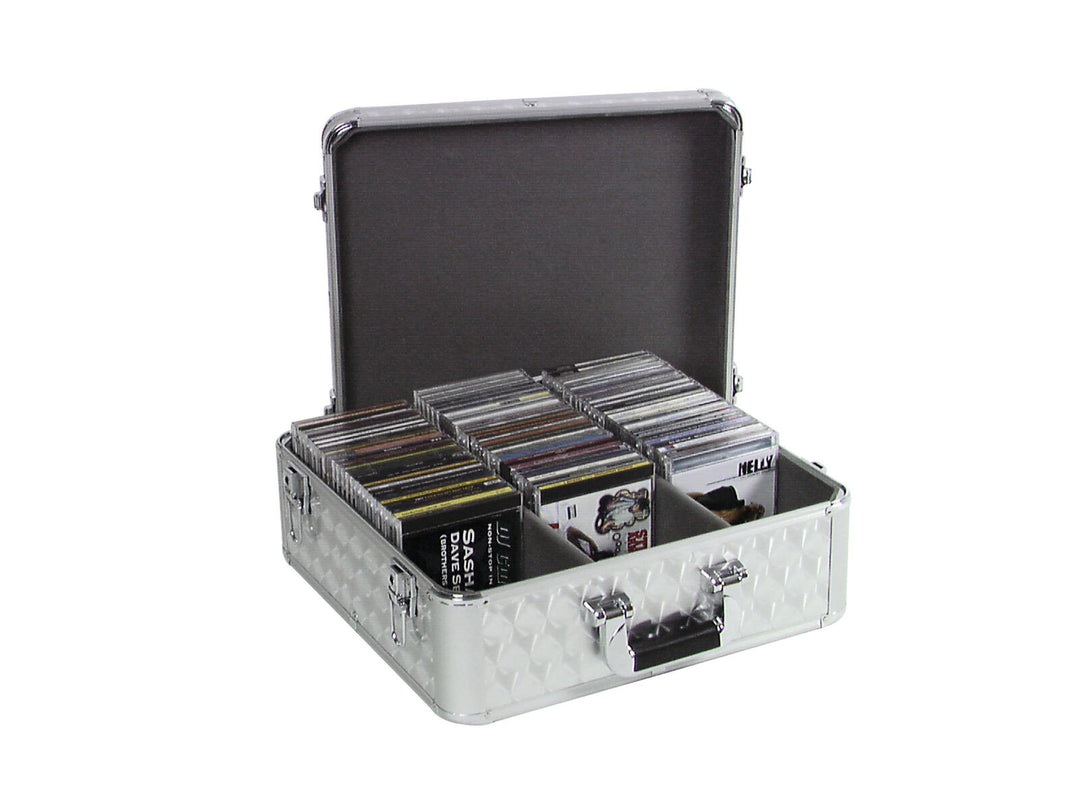 Estuche para CD ROADINGER ALU pulido para 100 CD
