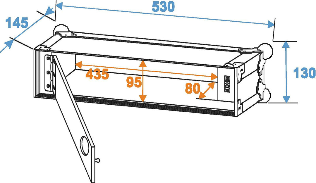 Flightcase para sistemas de Micrófonos inalámbricos