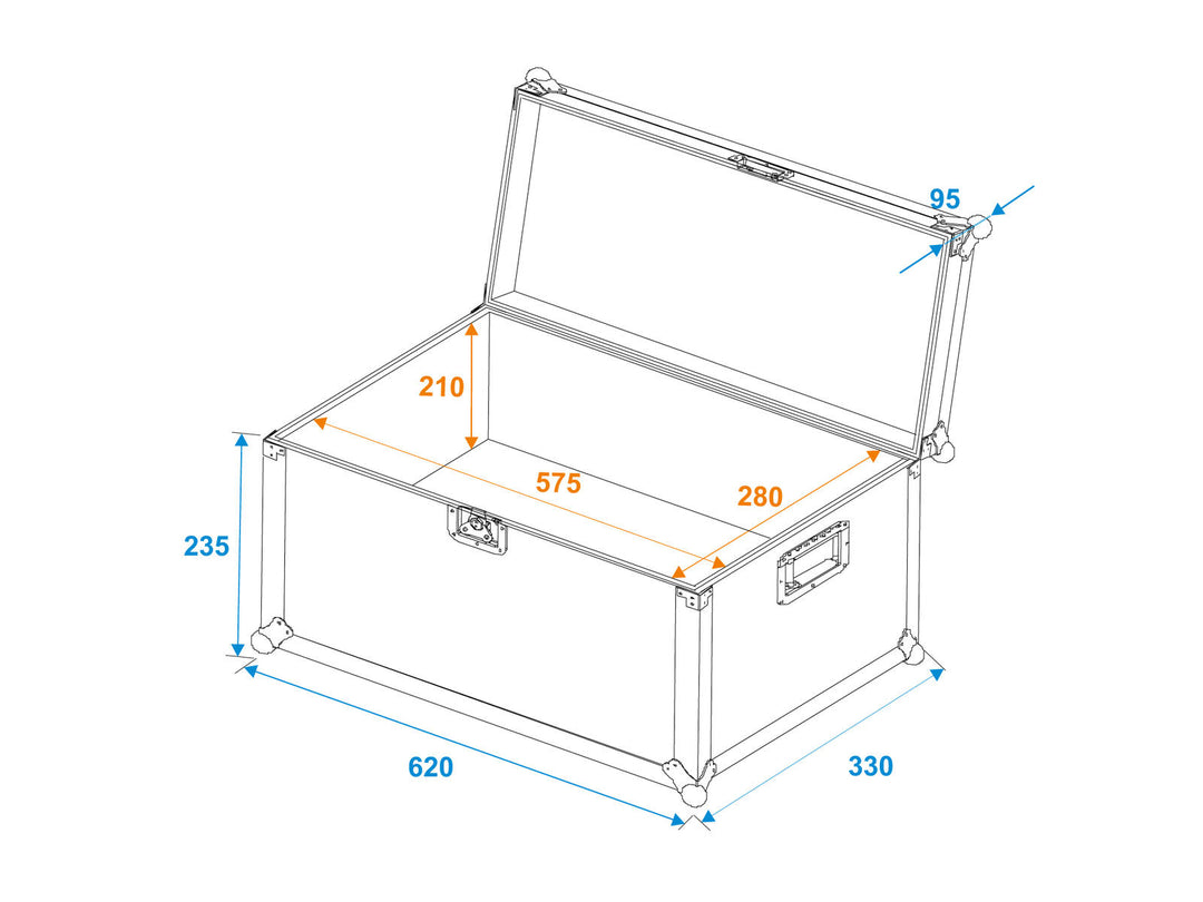 ROADINGER Estuche de transporte universal 60x30x30cm