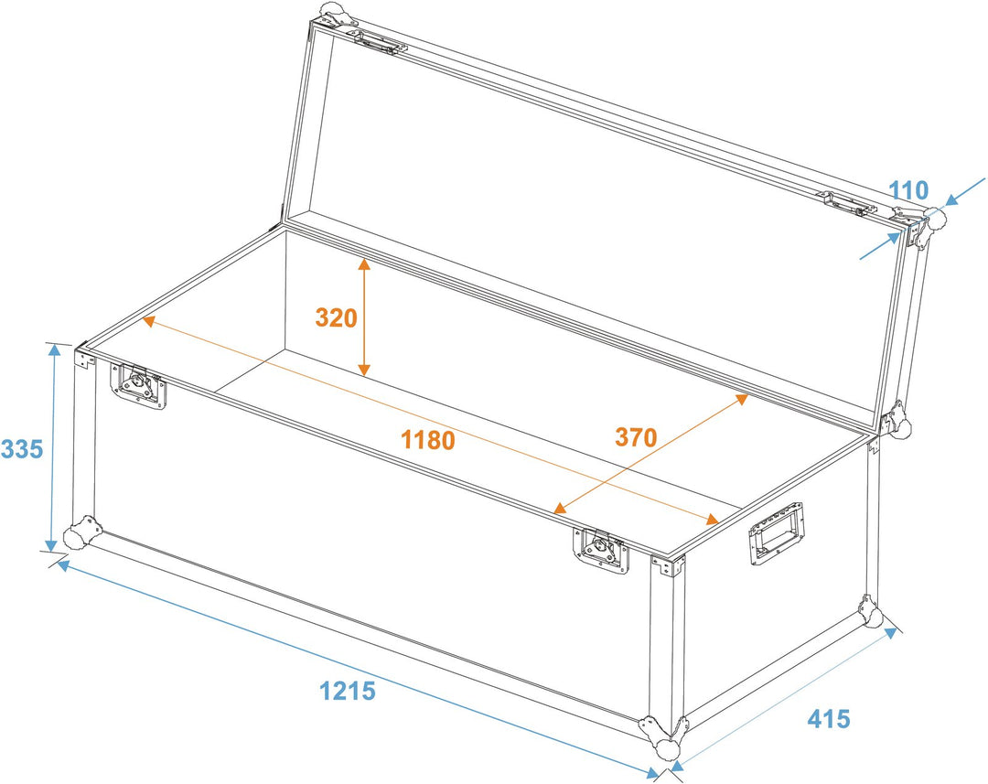 Eurolite Flightcase de Transporte (121,5 x 41,5 x 45,5cm)