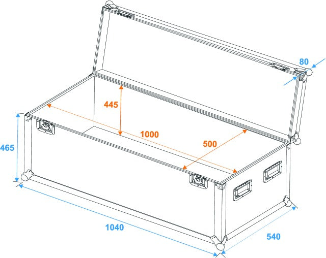 Eurolite Flightcase Pro (W:100 x D:50 x H50cm)