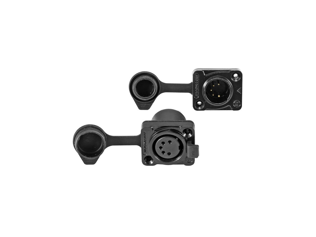 EUROLITE Set de conector/toma XLR IP de 5 pines para LED IP PIX Strobe RGB CW+WW