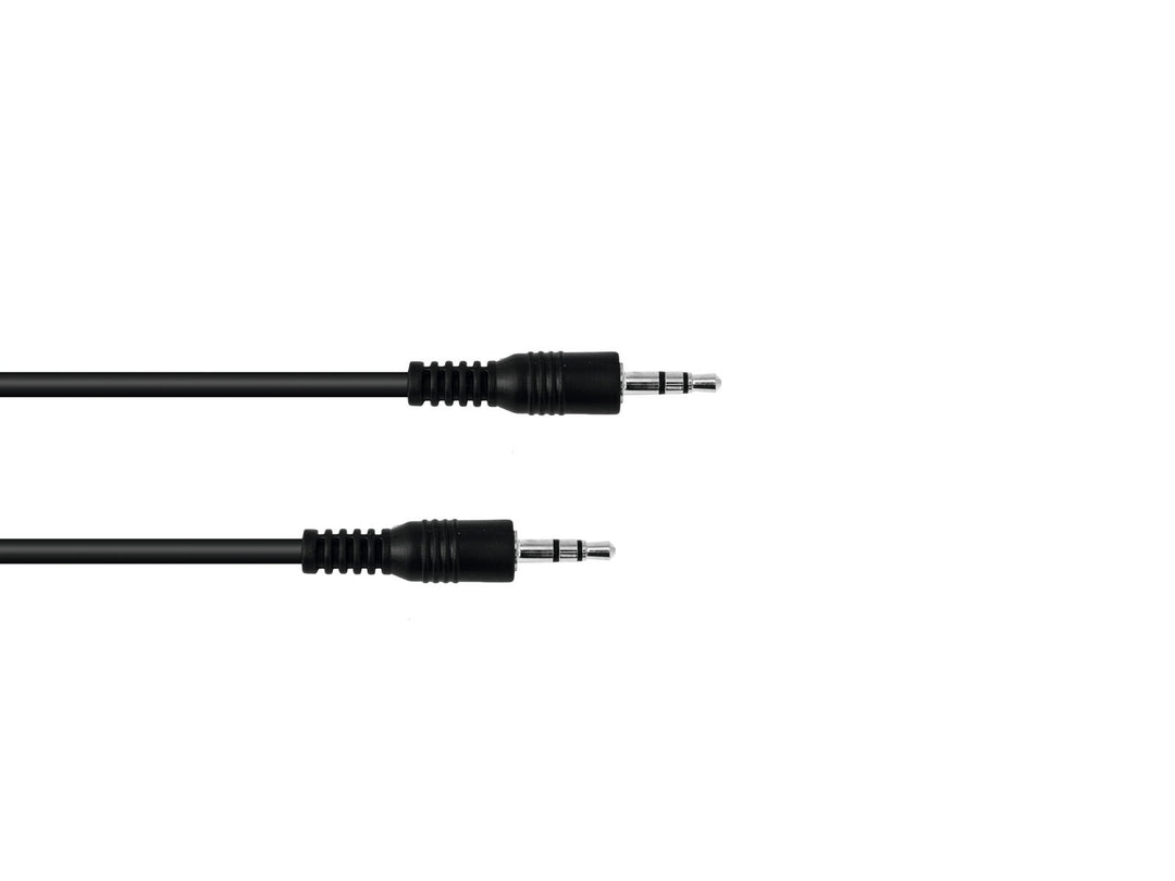 Cable Jack OMNITRONIC 3.5 estéreo 1.5m bk