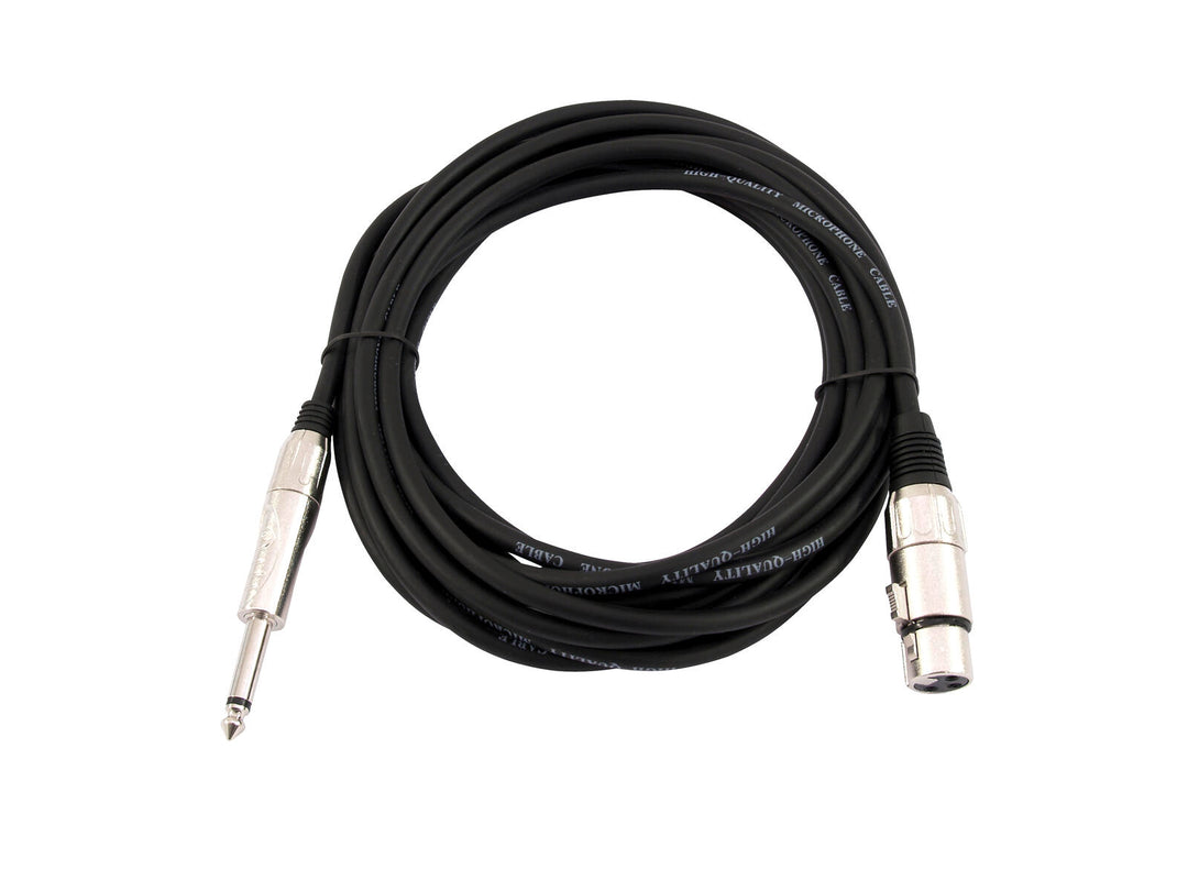 Cable adaptador OMNITRONIC XLR(F)/Jack mono 5m bk