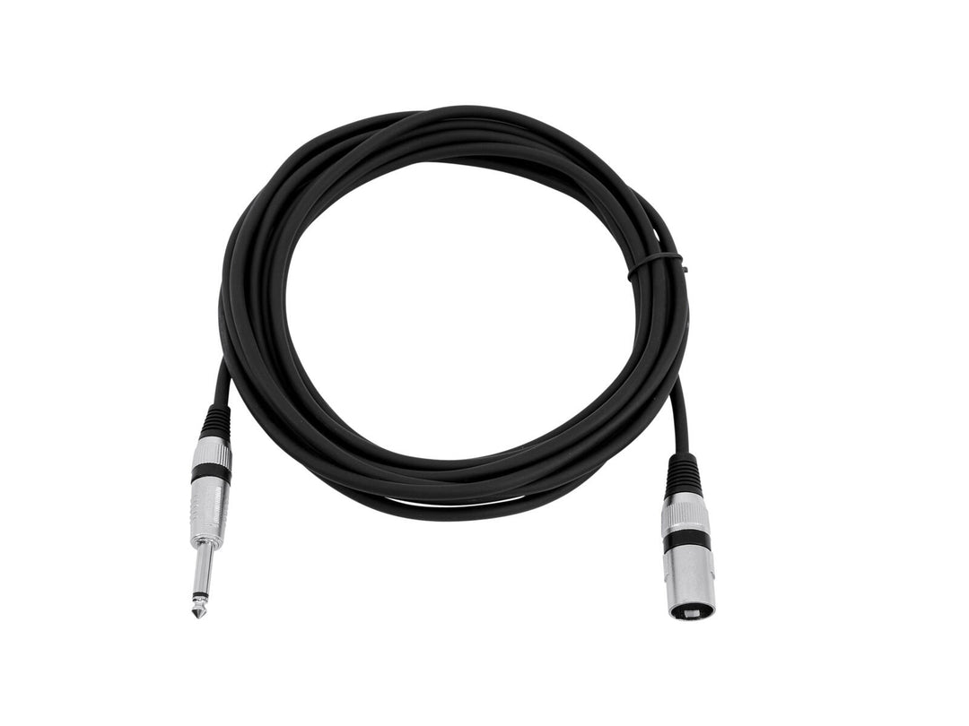Cable adaptador OMNITRONIC XLR(M)/Jack mono 5m bk