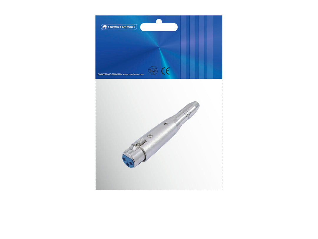 OMNITRONIC Adaptador XLR(F)/Jack(F) mono