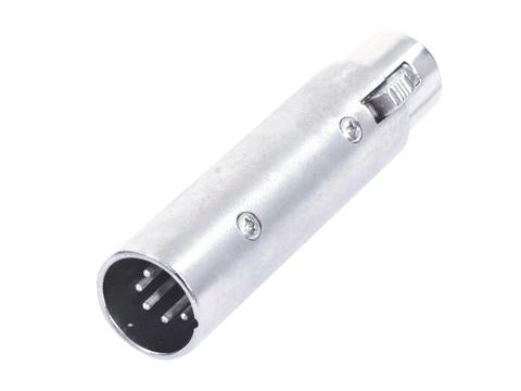 Adaptador Audio Stik 3-polos XLR Hembra a 5-polos XLR Macho