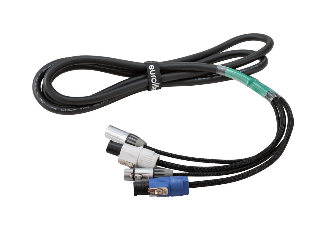 EUROLITE Cable combinado DMX P-Con/XLR de 5 pines 1.5m