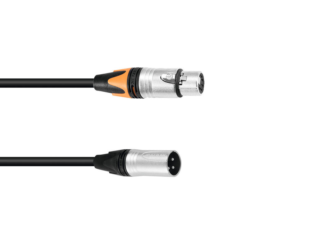 PSSO Cable adaptador DMX XLR de 3 pines/5 pines 0.3m bk