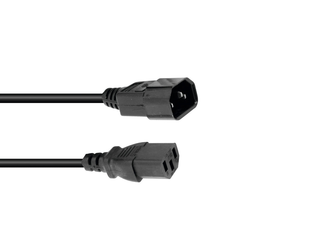OMNITRONIC IEC Extensión 3x0.75 1m bk