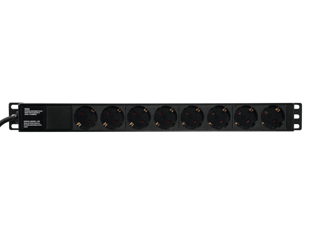 Eurolite R-19-8 1U Rack Distribuidor de Corriente (Schuko)