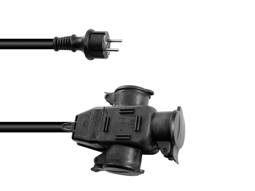 EUROLITE Extensión 3x2.5 5m triple