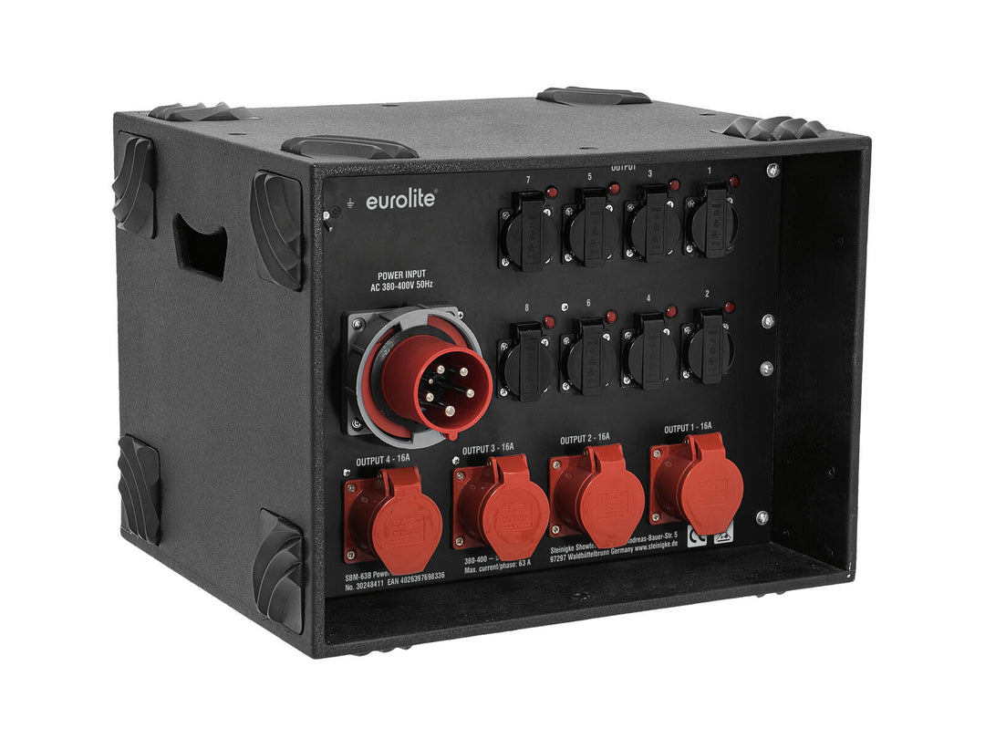 EUROLITE Distribuidor de potencia SBM-63B