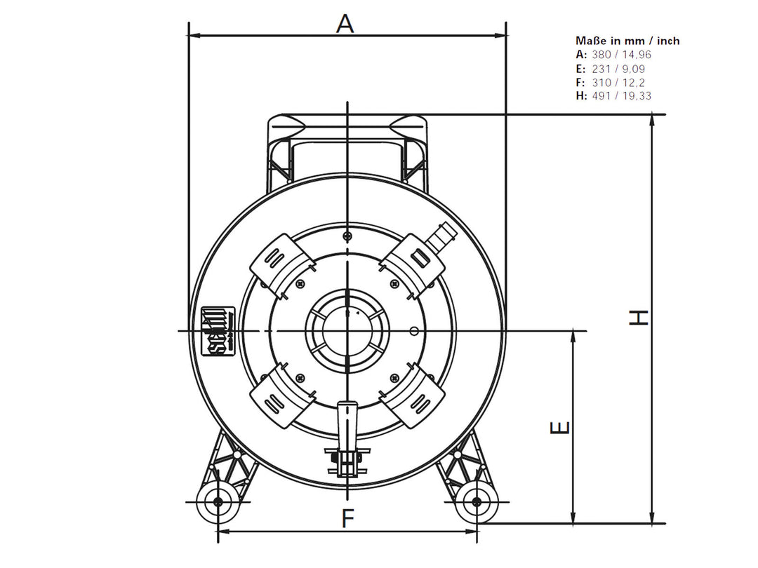 SCHILL Tambor de cable GT 380.RM