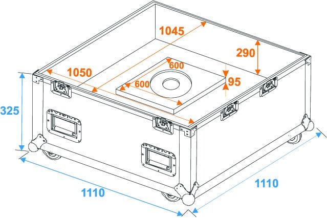 Eurolite Flightcase para Bolas de Espejos (75 & 100cm)