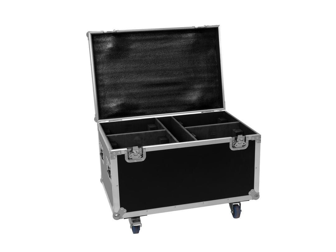 EUROLITE Set 4x LED TMH-X4 blanco + Case con ruedas