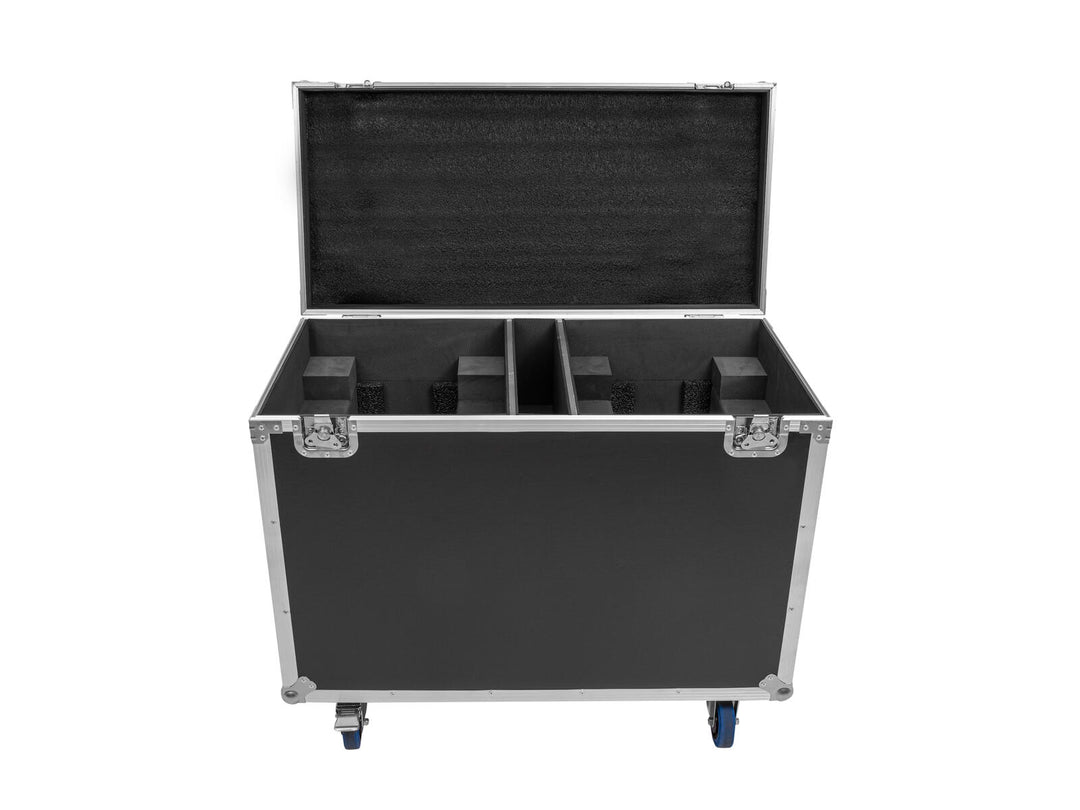 ROADINGER Flightcase 2x IP TMH-H760 con ruedas