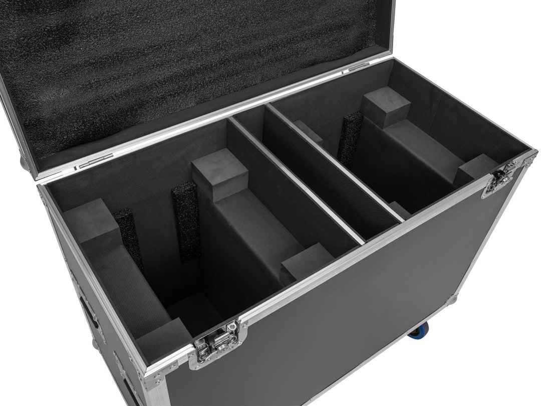 ROADINGER Flightcase 2x IP TMH-H760 con ruedas