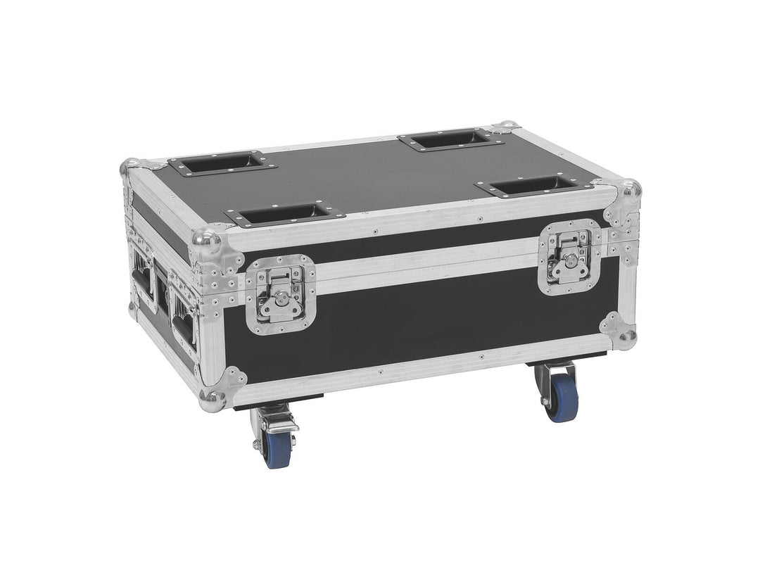 Flightcase ROADINGER 4x AKKU IP UP-4 Plus HCL Spot WDMX con función de carga