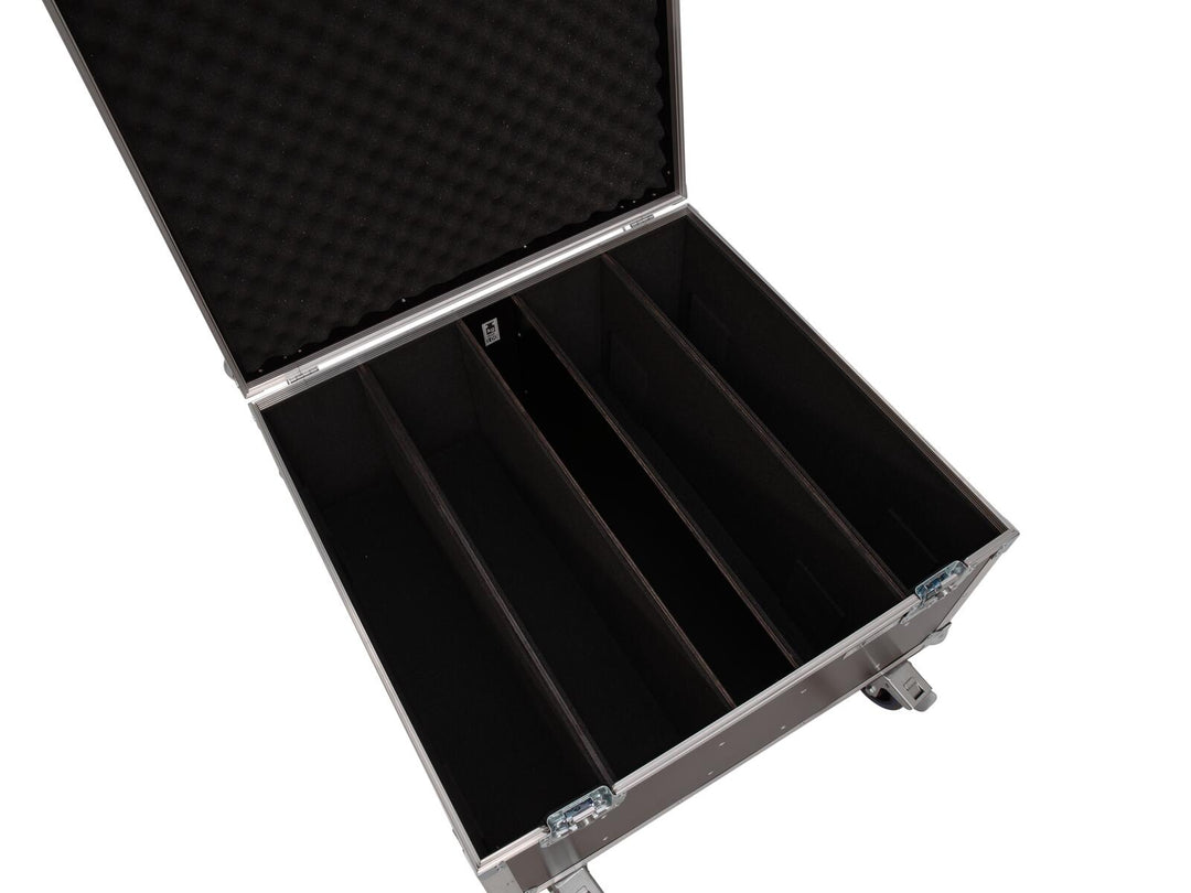 ROADINGER Flightcase 4x LED PLL-480 con ruedas