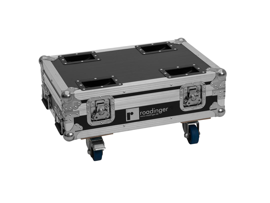 ROADINGER Flightcase para 8x AKKU Mini IP UP-4 QCL Spot MK2 con función de carga