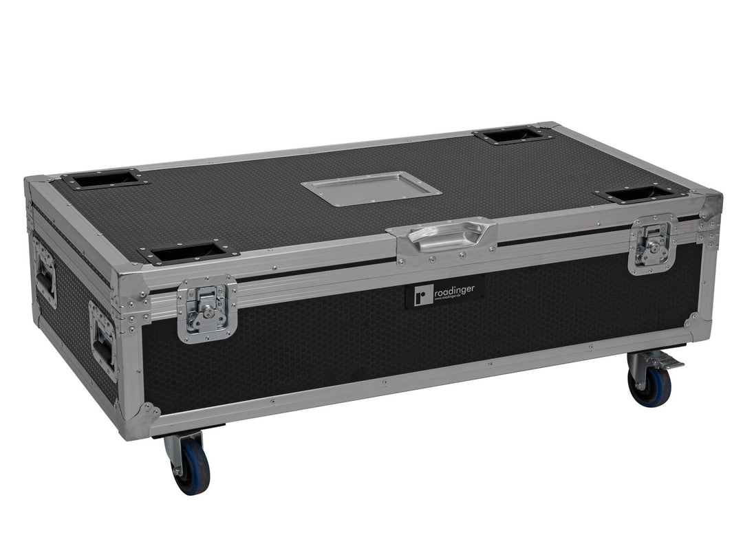 ROADINGER Flightcase 8x AKKU IP Pixel Tube 360° PRO CRMX con función de carga y ruedas