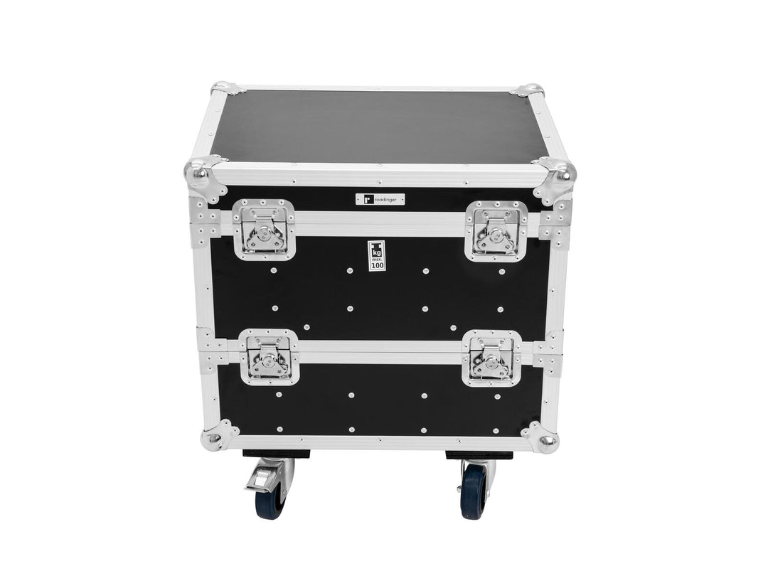 ROADINGER Flightcase para 8x IP PIX Strobe RGB CW+WW con ruedas