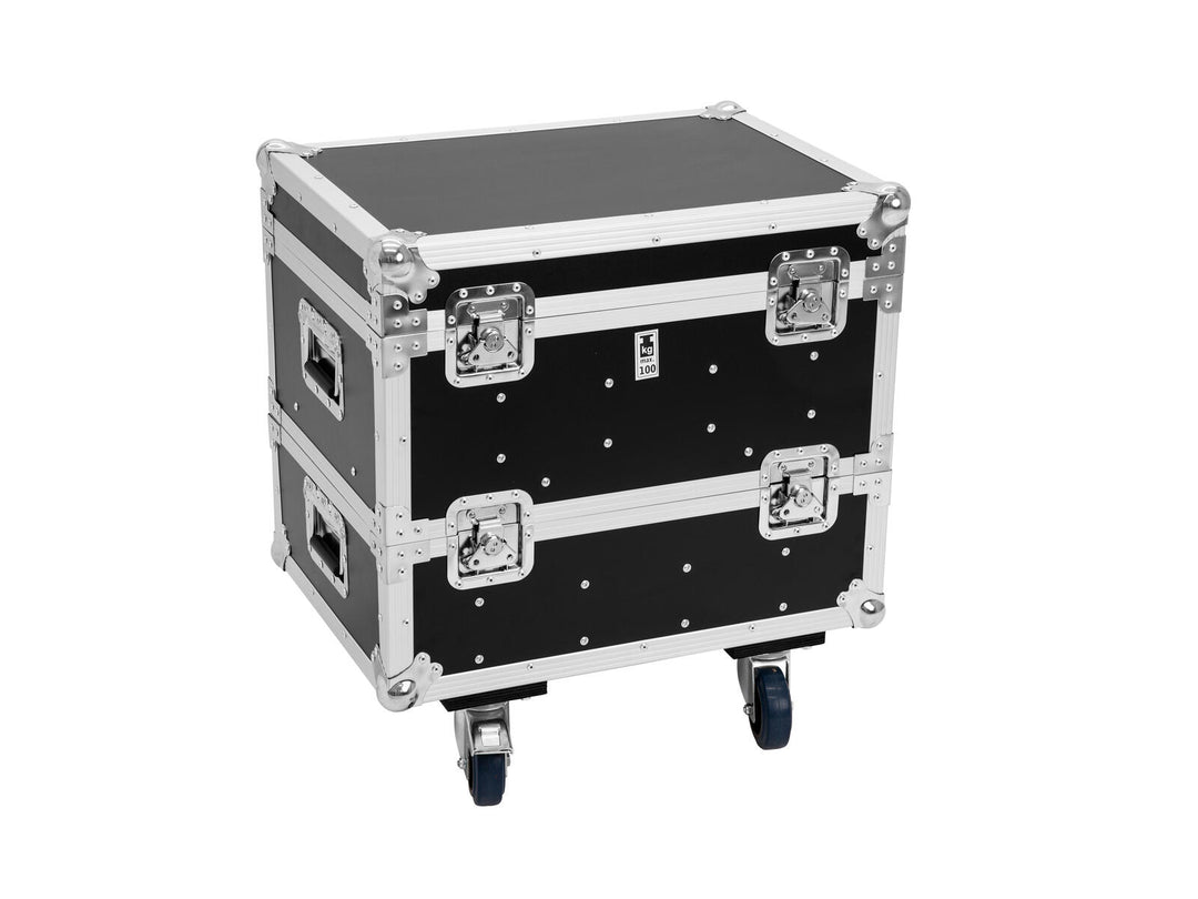 ROADINGER Flightcase para 8x IP PIX Strobe RGB CW+WW con ruedas
