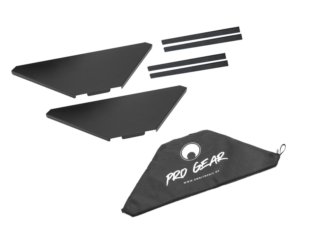 OMNITRONIC Placas de esquina incl. Bolsa para soporte DJ móvil