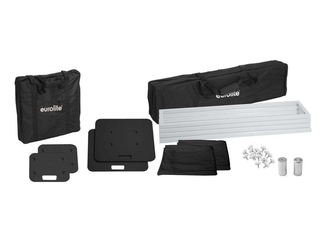 EUROLITE 2x Stage Stand 150cm incl. Cover y bag, negro