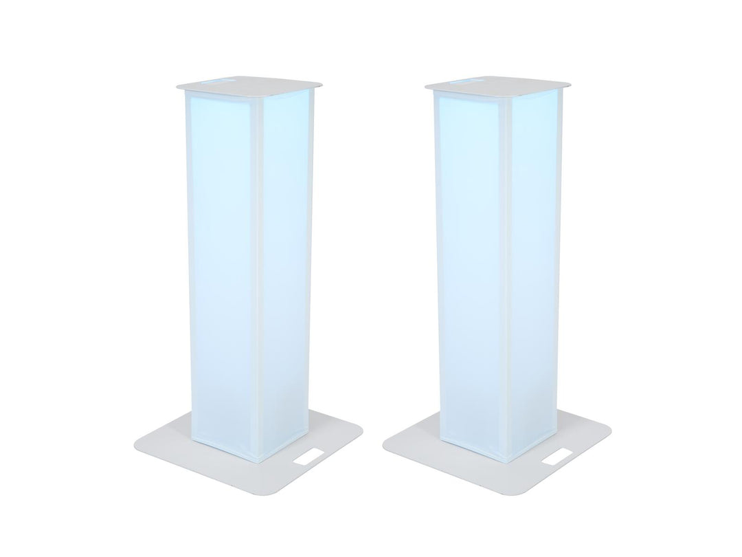 EUROLITE 2x soporte Stage 150cm incl. funda y bolsa, blanco