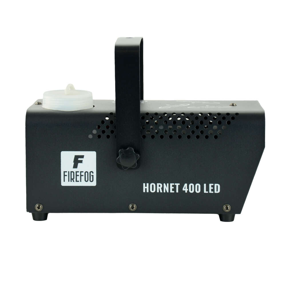 Firefog Hornet 400LED máquina de niebla de 400 W con LED y 2 mandos a distancia, negra