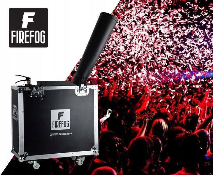 Firefog CANNON 1000+ cañón de confeti CO2 en case