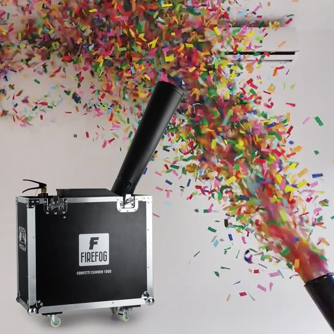 Firefog CANNON 1000+ cañón de confeti CO2 en case