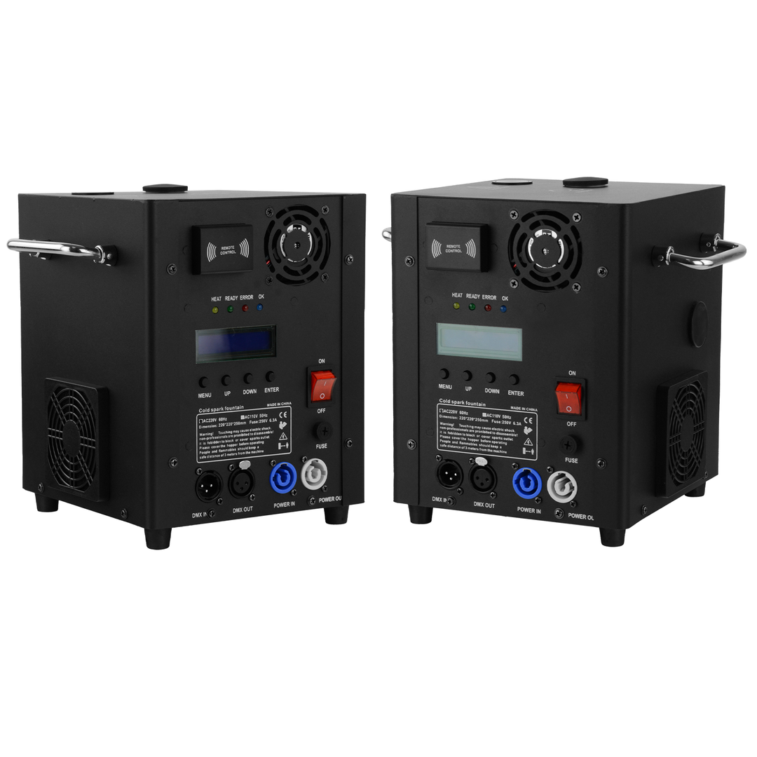 Firefog SPARK600 máquina de chispas, set de 2 máquinas y case