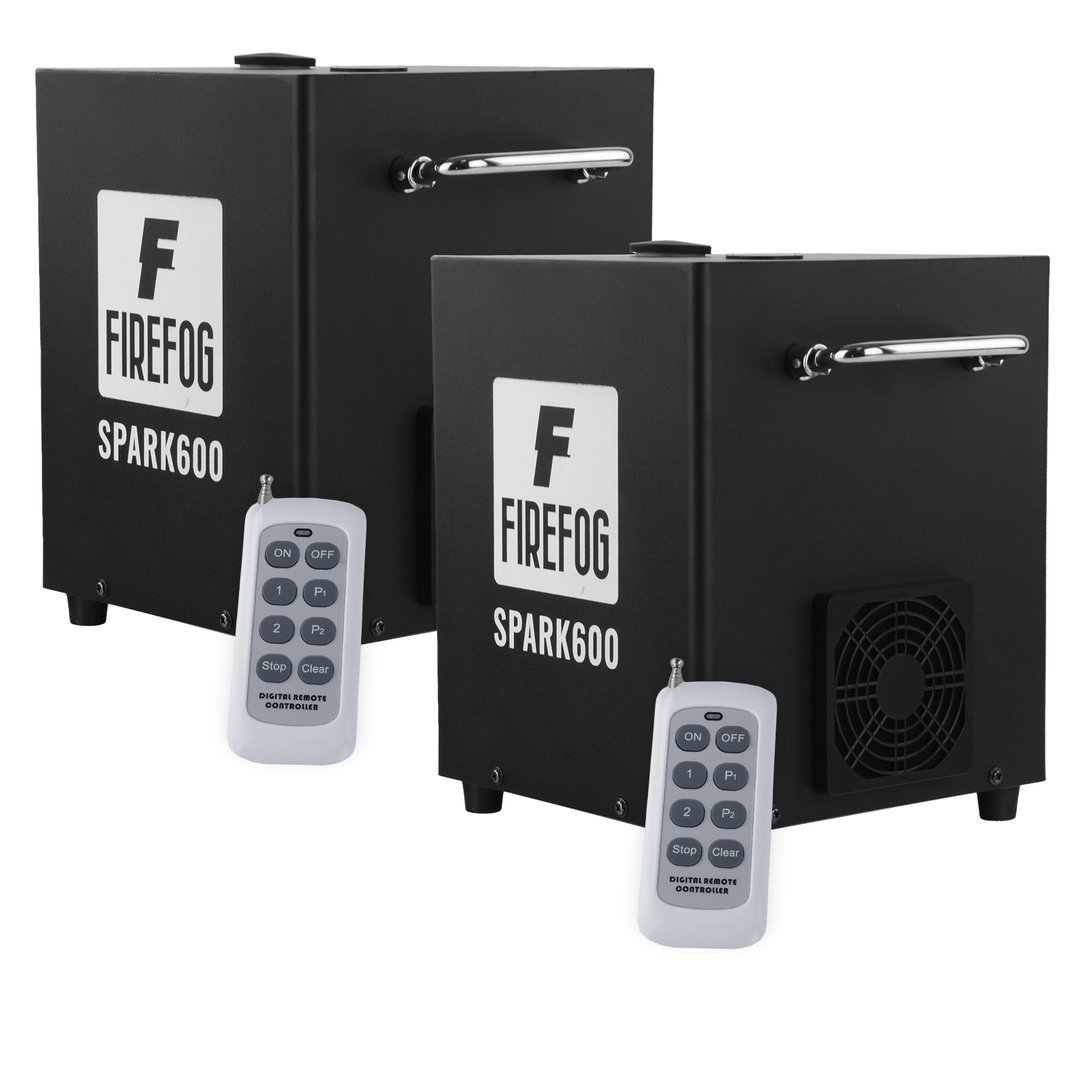 Firefog SPARK600 máquina de chispas, set de 2 máquinas y case
