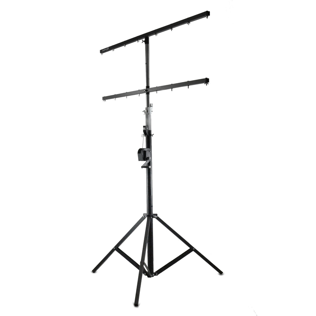 Hardman LS4 wind-up soporte de iluminación con barra transversal doble, de 1,7 a 4,3 m