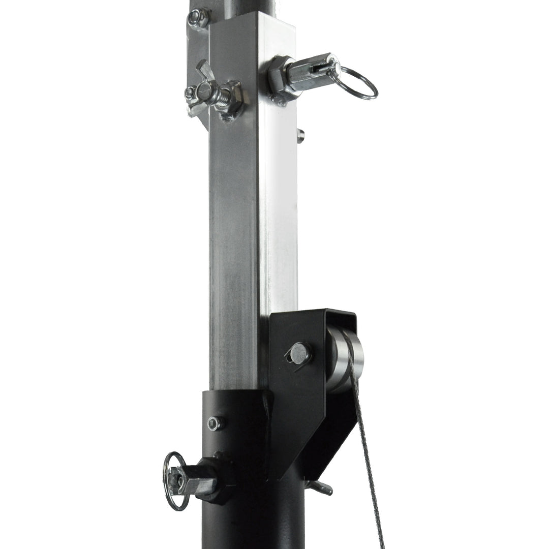 Hardman LS4 wind-up soporte de iluminación con barra transversal doble, de 1,7 a 4,3 m