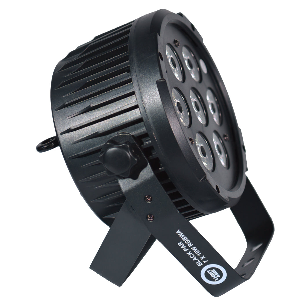 LIGHT4ME BLACK PAR 7x10W RGBWA LED kraftfuld spotlight