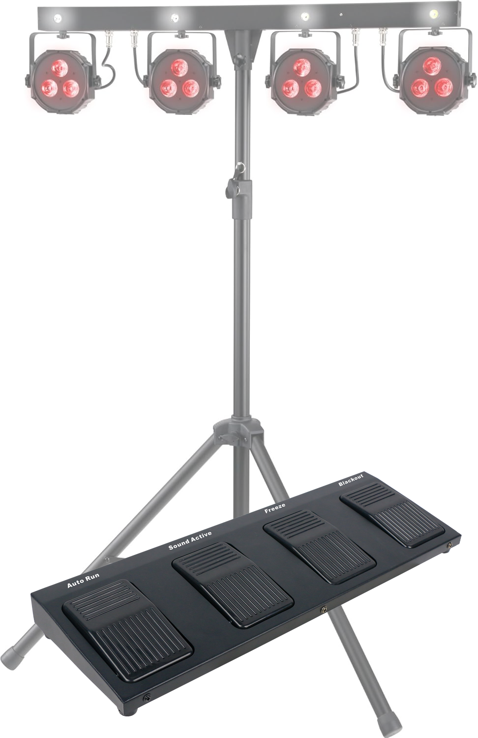 Light4Me MT BAR WFS Control inalámbrico de pedal para conjunto de luces MT BAR 1-3