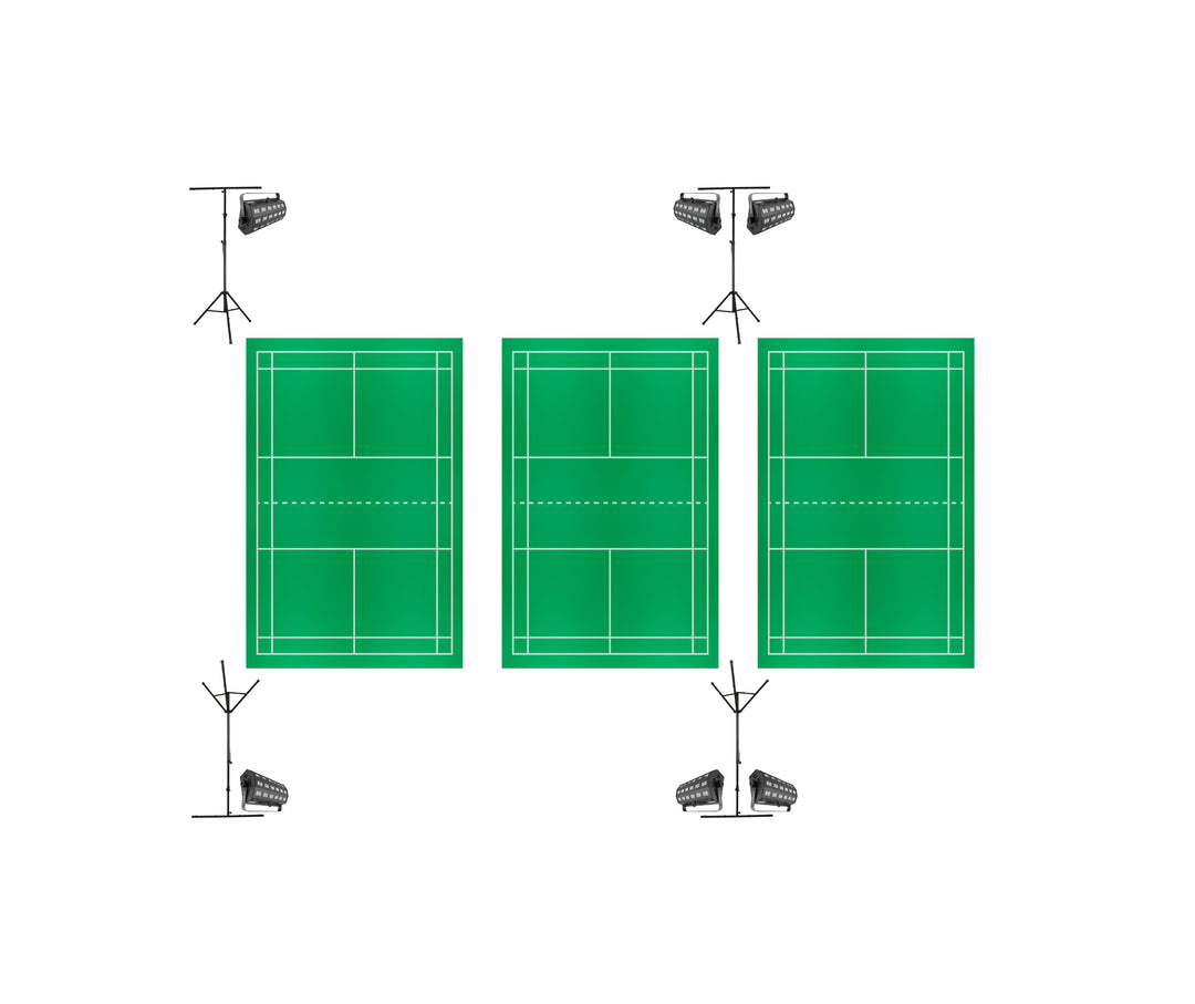 Natminton - paquete completo para 3 pistas